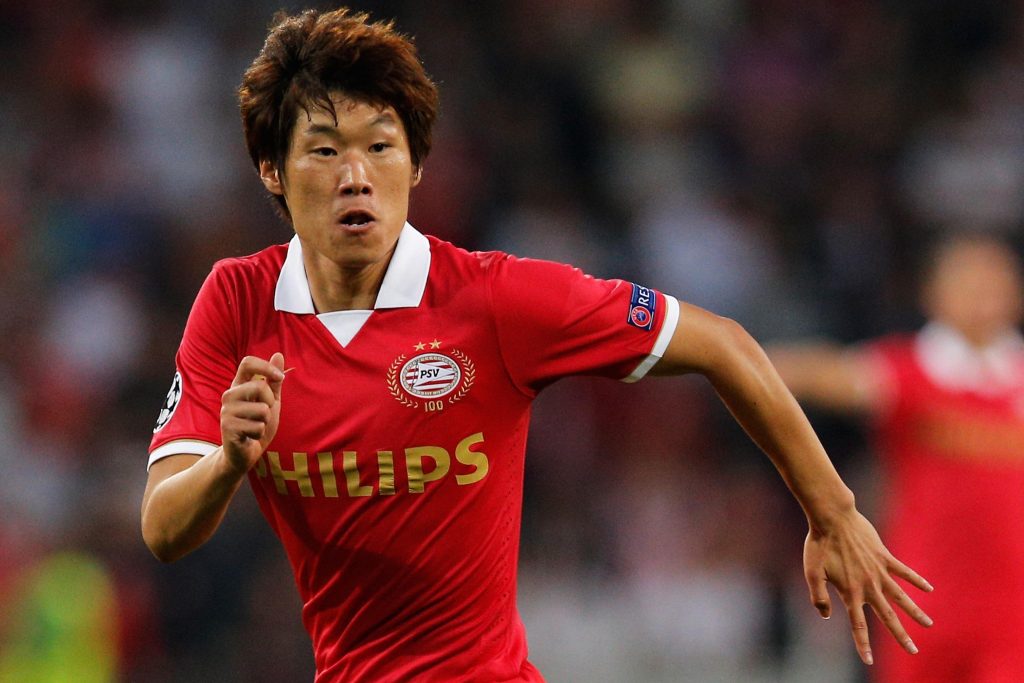 Cầu thủ Park Ji Sung trong màu áo PSV Cầu thủ Park Ji Sung trong màu áo PSV