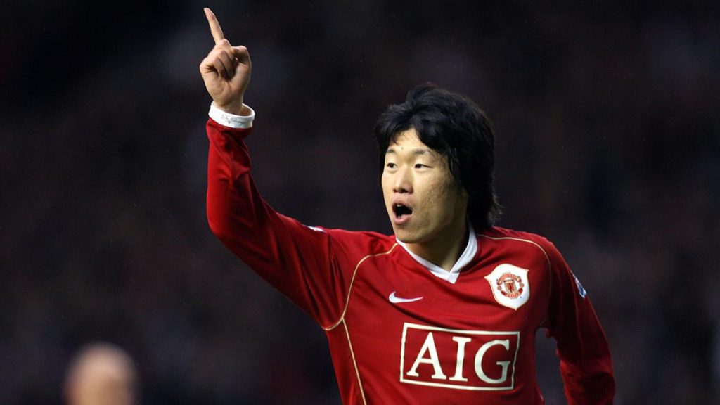 Cầu thủ Park Ji Sung thi đấu cho Manchester United
