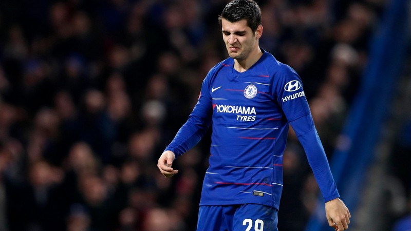 Morata cũng không thể hiện được nhiều khi chơi bóng tại Chelsea